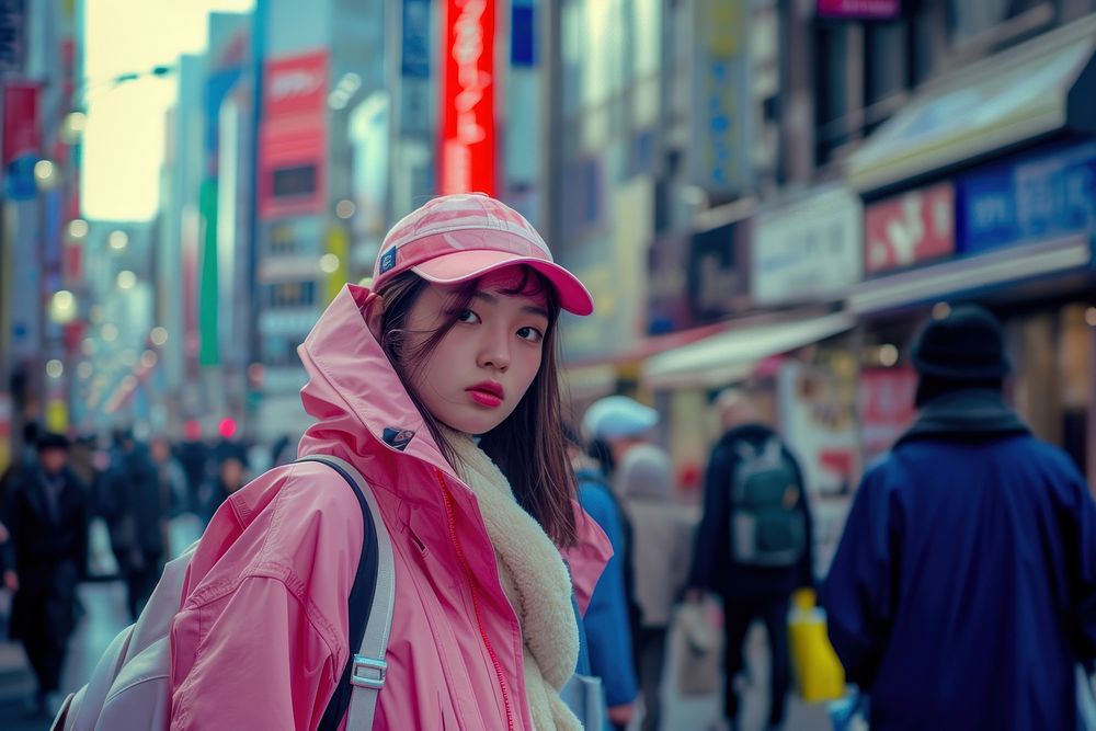 Japan y2k fashion walking street adult.