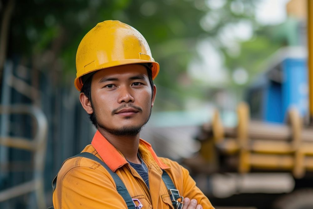 Laos Engineer hardhat helmet adult.