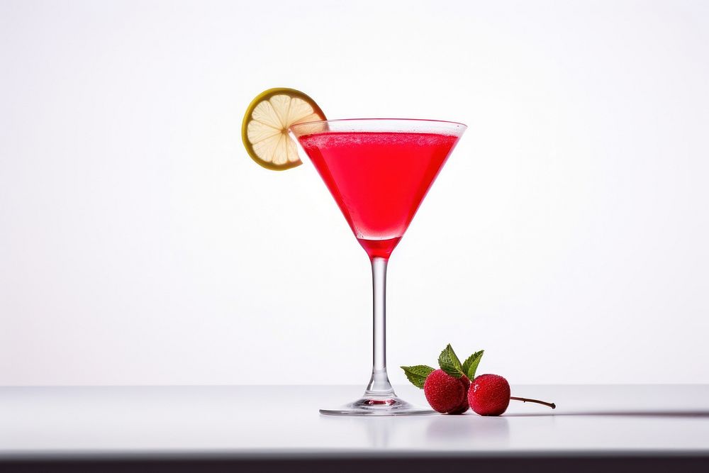 Red cocktail strawberry martini fruit.