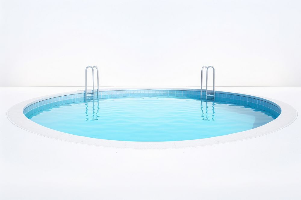 Swimming pool jacuzzi bathtub white background.