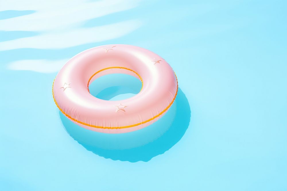 Swimming ring pool inflatable relaxation.