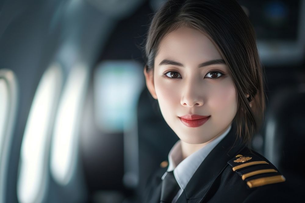 Thai woman flight attendant military adult accessories.