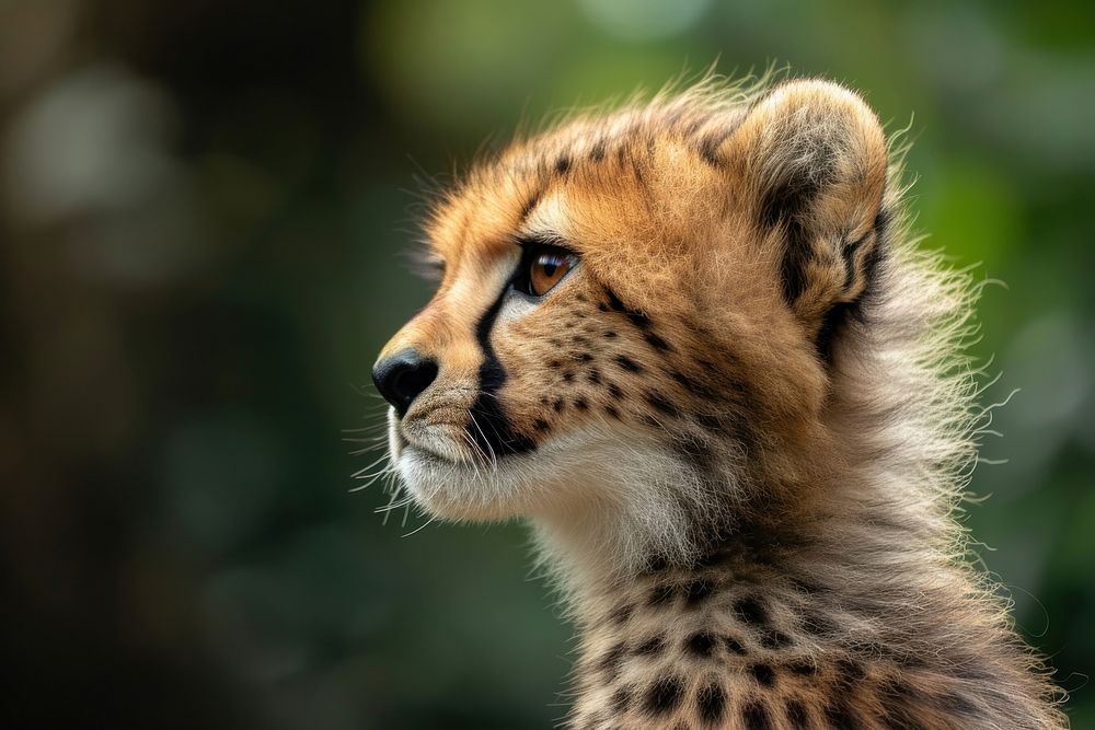 Cheetah baby wildlife animal mammal.