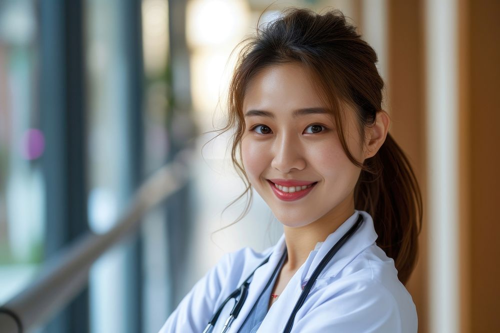 China working nurse at hospital doctor stethoscope physician.