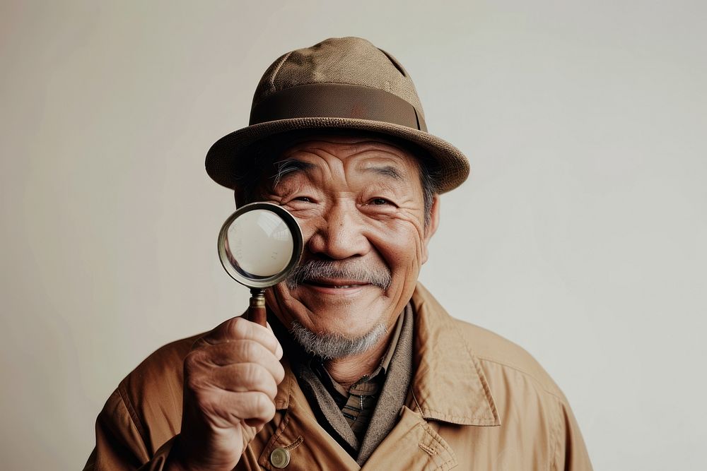 Mongolia detective man portrait adult photo.