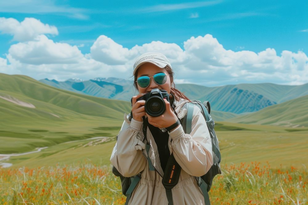 Mongolia photographer backpack camera adult.