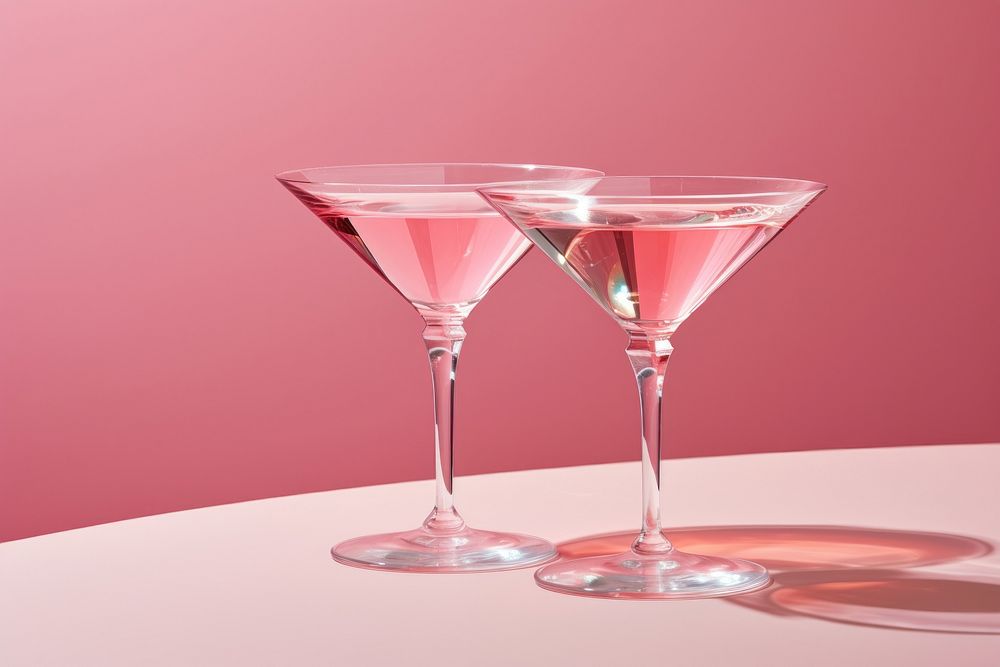 Martini glass cocktail drink.
