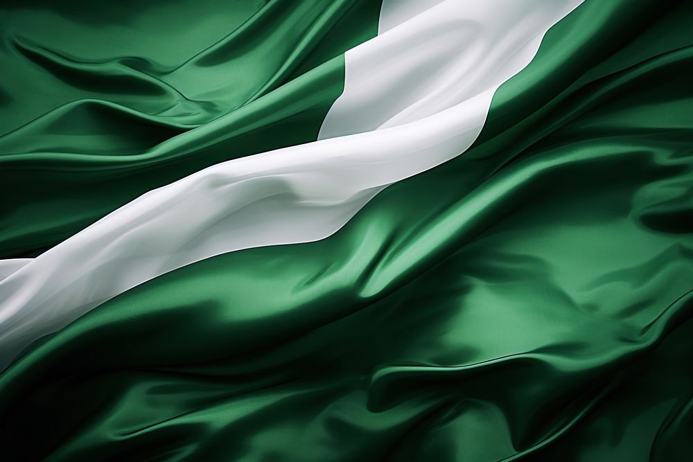 Nigeria flag green backgrounds patriotism.