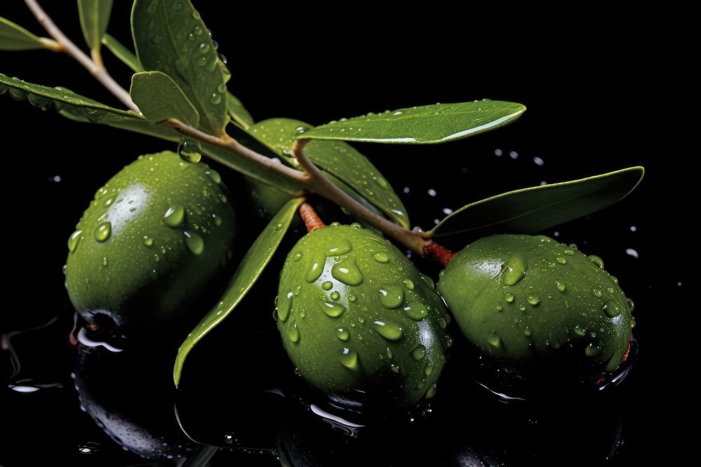 Perfect olive branch fruit plant food.