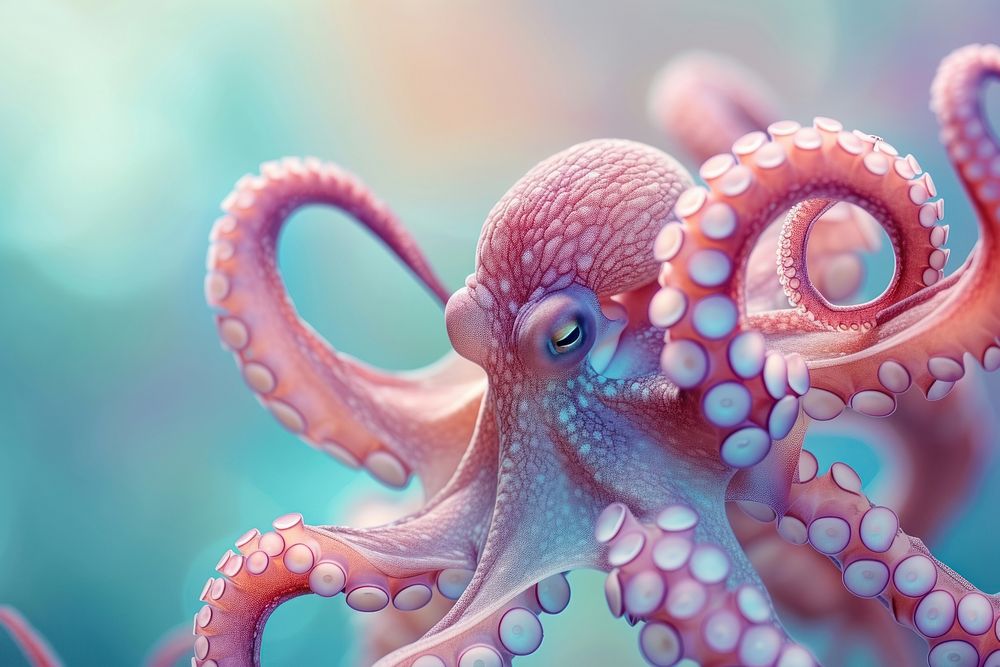 Cute octopus animal invertebrate transparent.