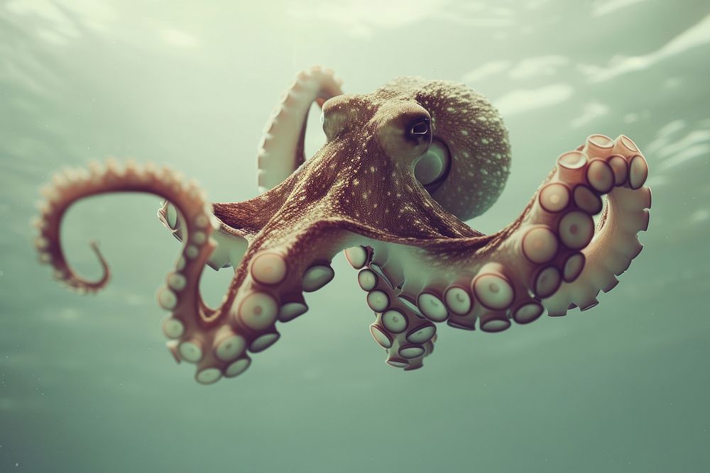 Octopus in ocean animal invertebrate cephalopod.
