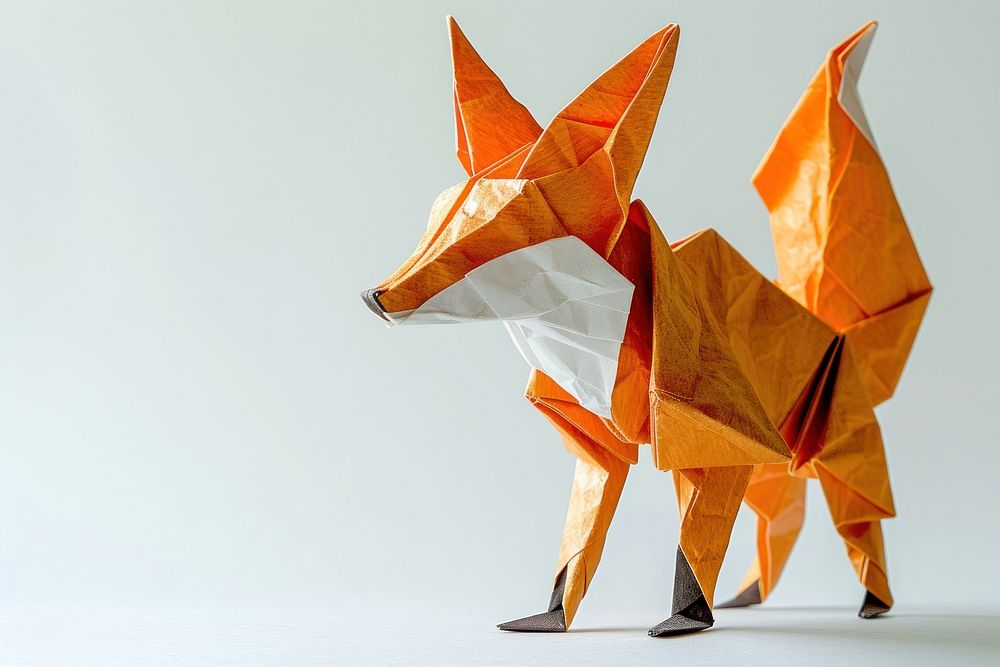 Origami fox paper art representation. | Free Photo - rawpixel