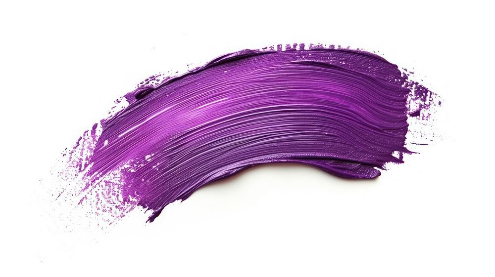 Purple brush stroke paint white background cosmetics.