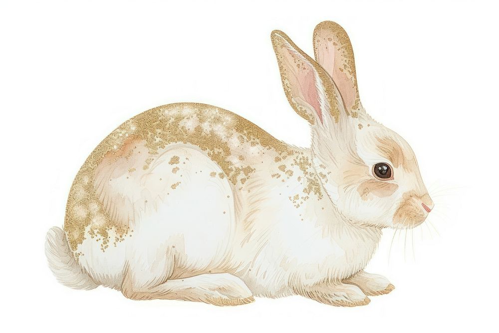 Rabbit outline animal rodent.