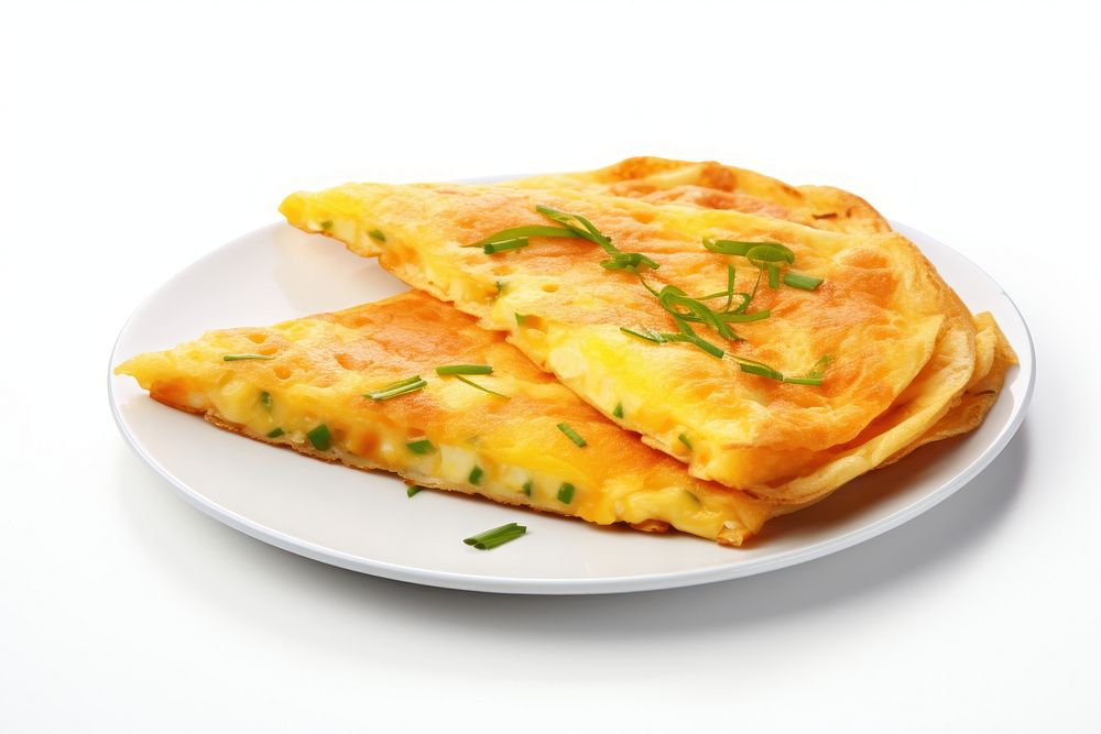 Omlettes omelette bread plate.