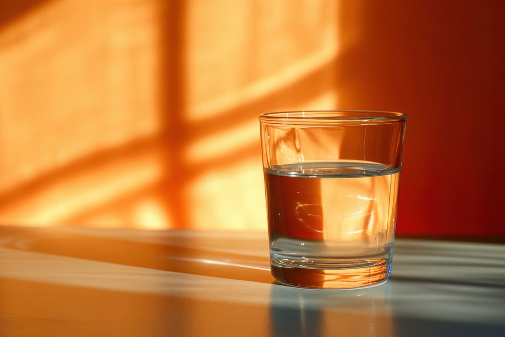 Glass of water drink refreshment transparent.