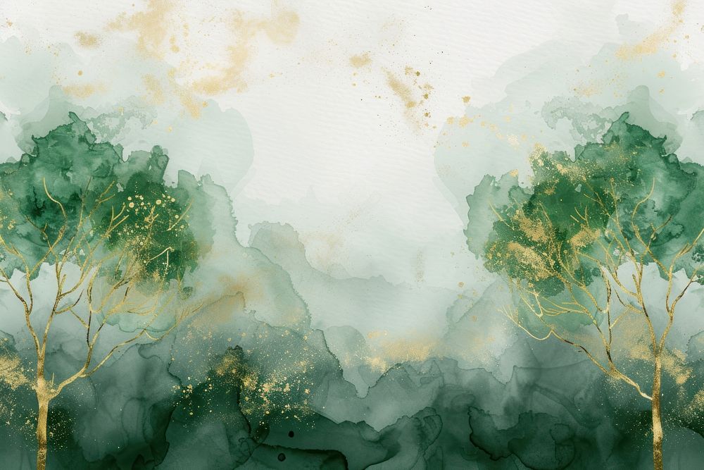 Tree watercolor background backgrounds painting green.