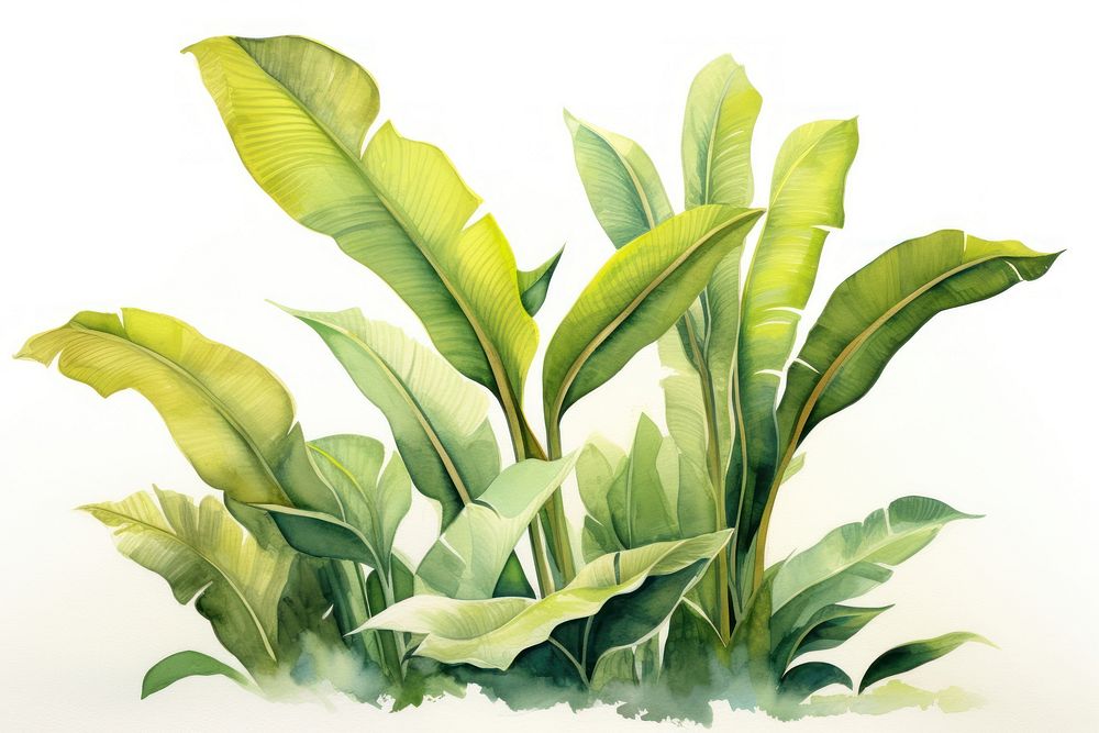 Banana leaves plant leaf freshness.