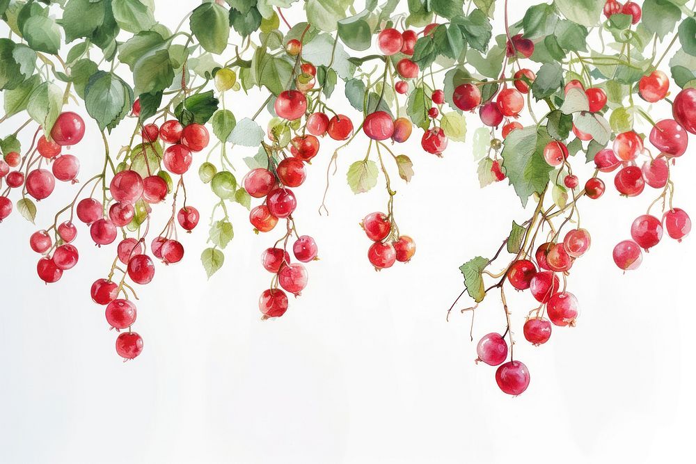 Berry hanging nature cherry.