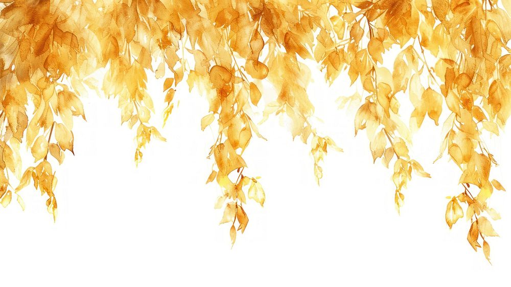 Gold leaf plant tree backgrounds.