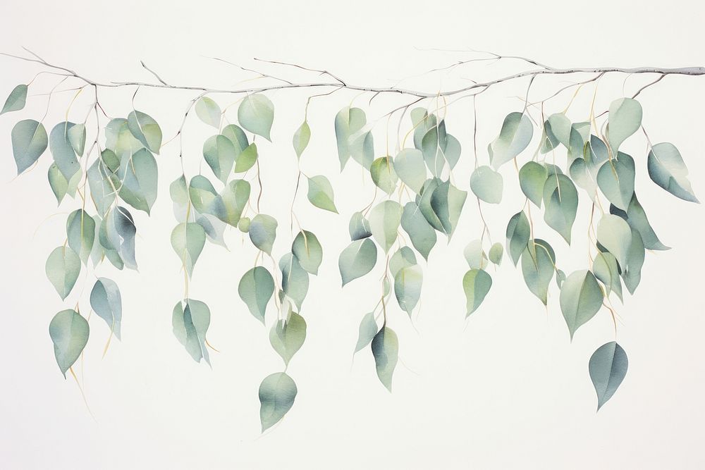 Eucalyptus leaves backgrounds hanging nature.