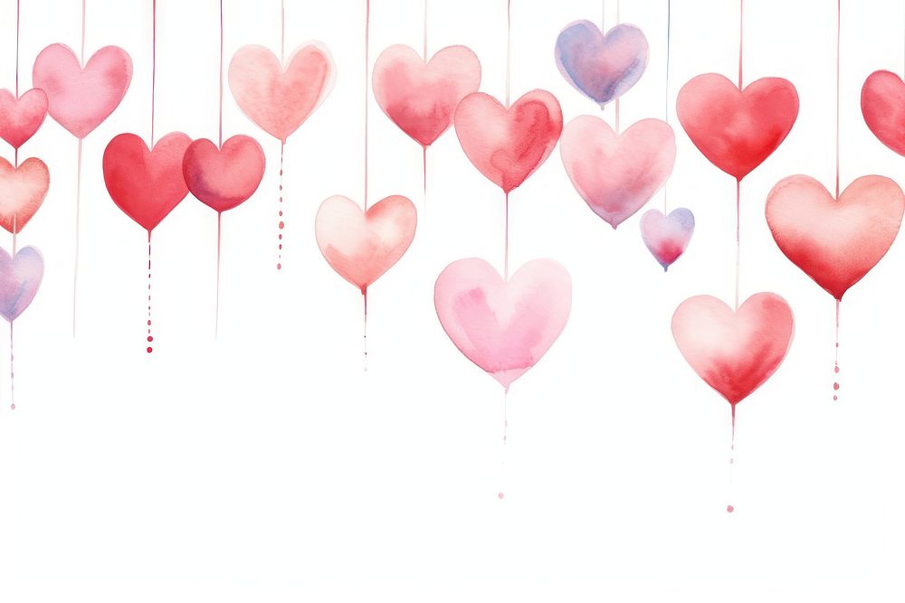 Hearts hanging balloon backgrounds.