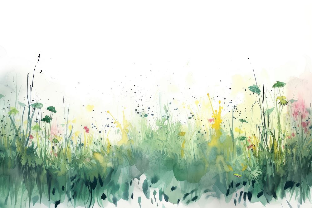 Meadow painting nature outdoors.