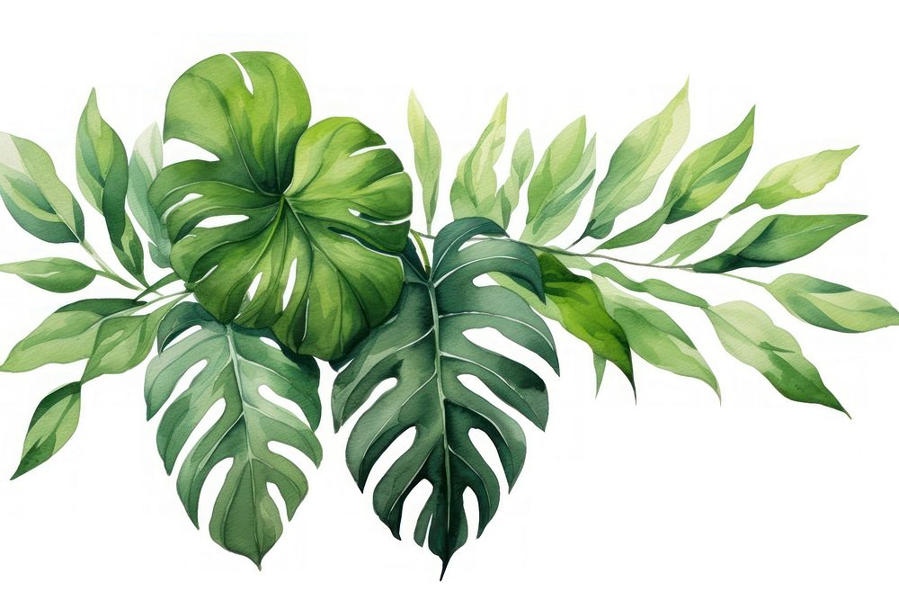 Tropical leaves plant leaf freshness.
