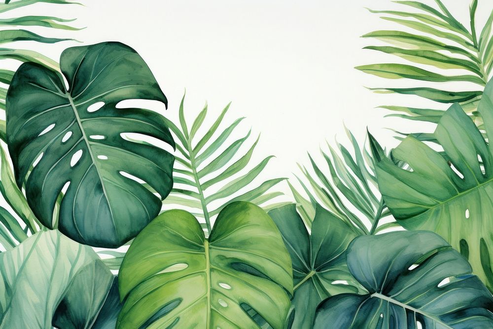 Tropical leaves nature backgrounds tropics.