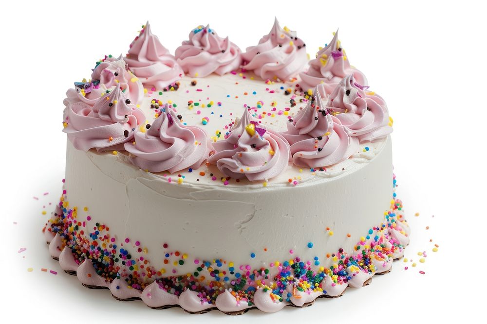 Birthday cake dessert icing cream.