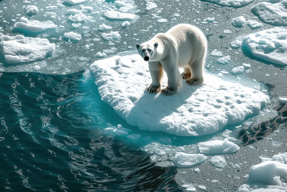 Bear ice wildlife outdoors.