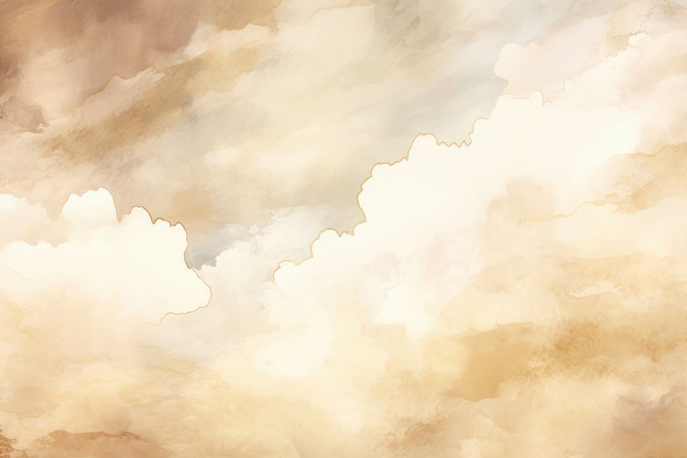 Cloud in the sky watercolor background backgrounds outdoors nature.