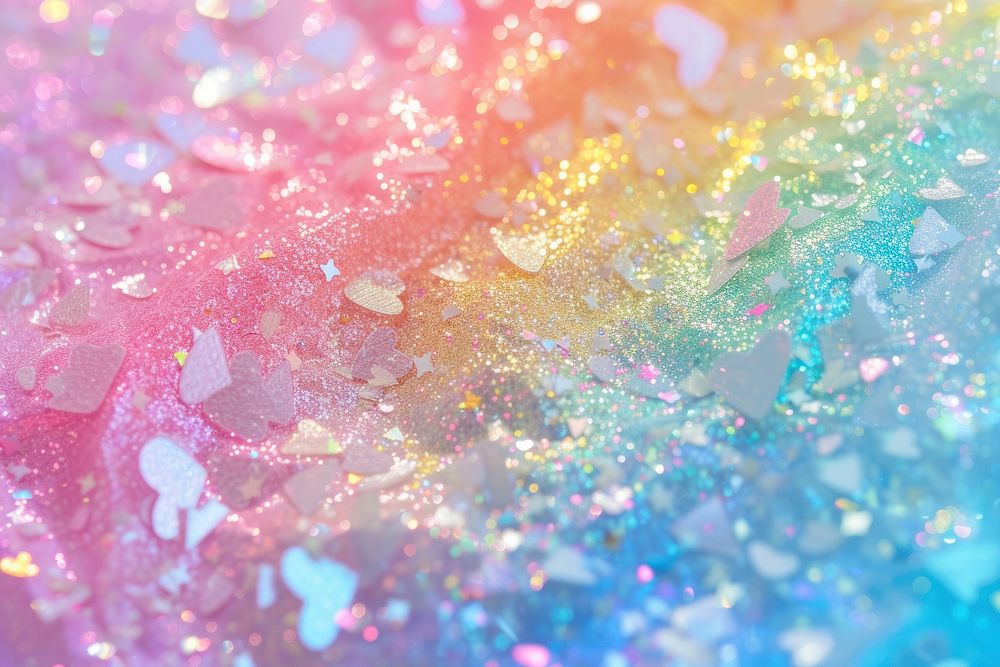 Heart texture glitter backgrounds rainbow.