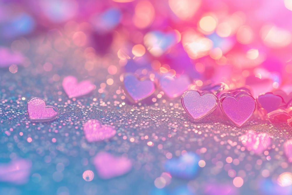Heart texture glitter backgrounds petal.