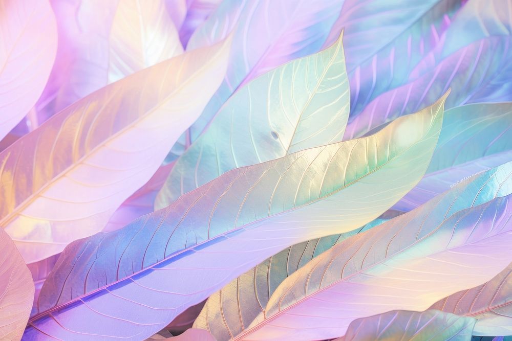 Holographic leaf texture background backgrounds purple nature.