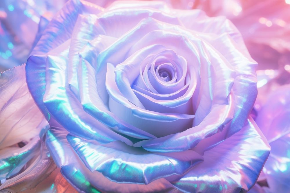 Holographic rose texture background backgrounds flower plant.