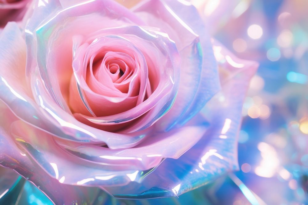 Holographic rose texture background backgrounds flower petal.
