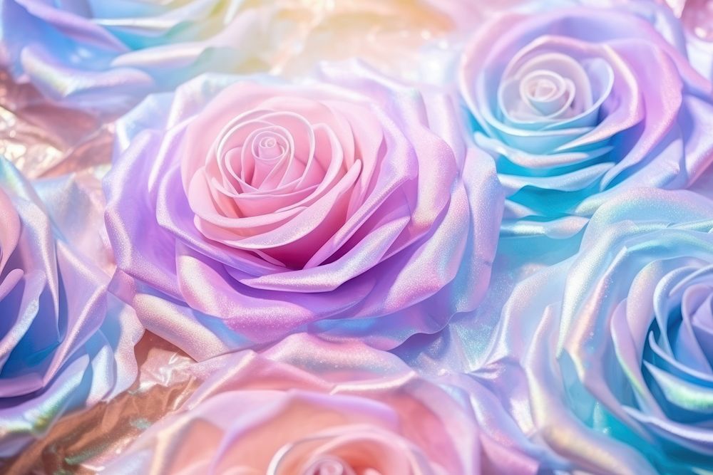 Holographic rose texture background backgrounds flower petal.