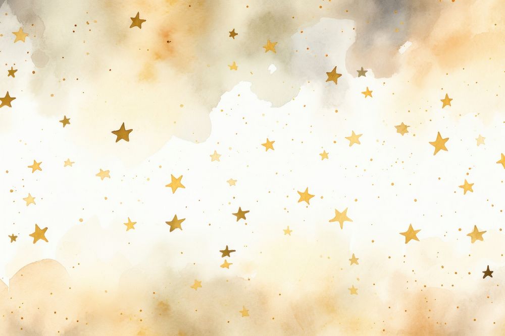 Cute star watercolor background backgrounds gold snowflake.