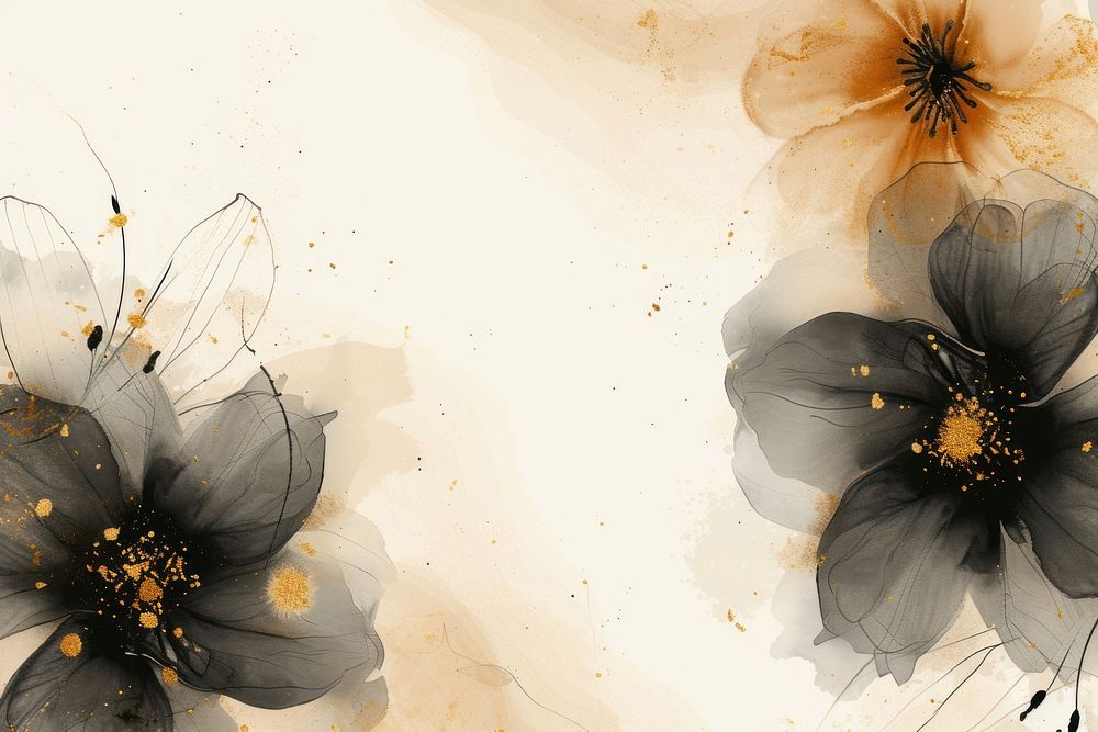 Flower watercolor background backgrounds pattern pollen.