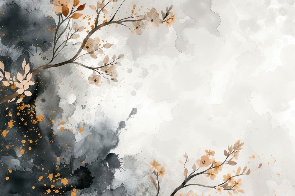 Flower watercolor background backgrounds outdoors painting.