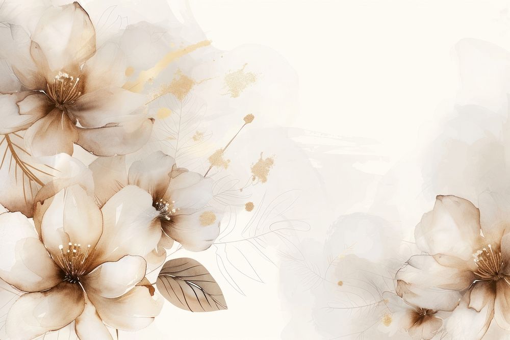 Flowers watercolor background backgrounds painting pattern.