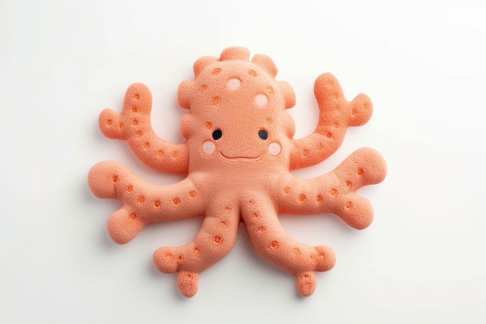 Coral toy octopus cartoon.
