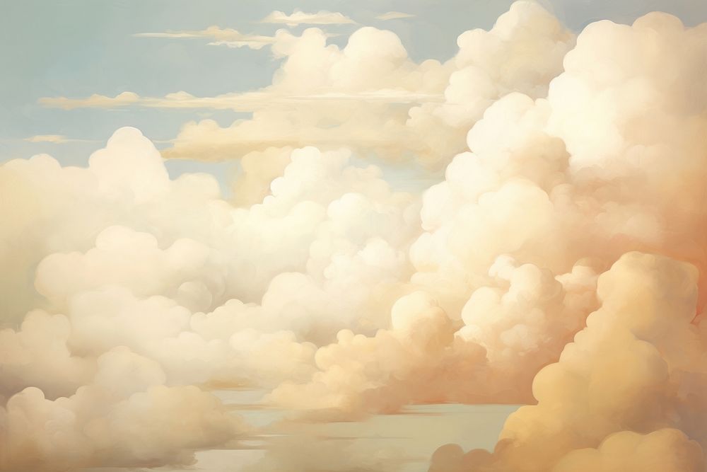 Illustration of cloud heaven backgrounds painting outdoors.