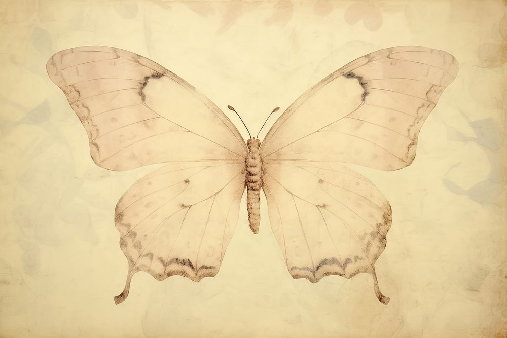Illustration of butterfly drawing animal insect.