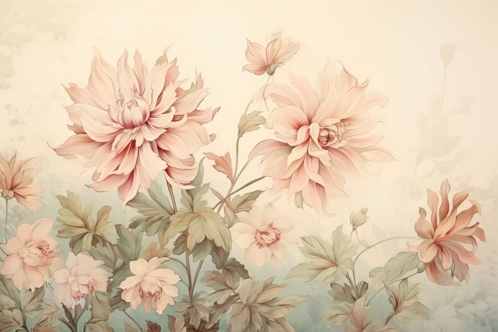Illustration of flower painting art backgrounds.