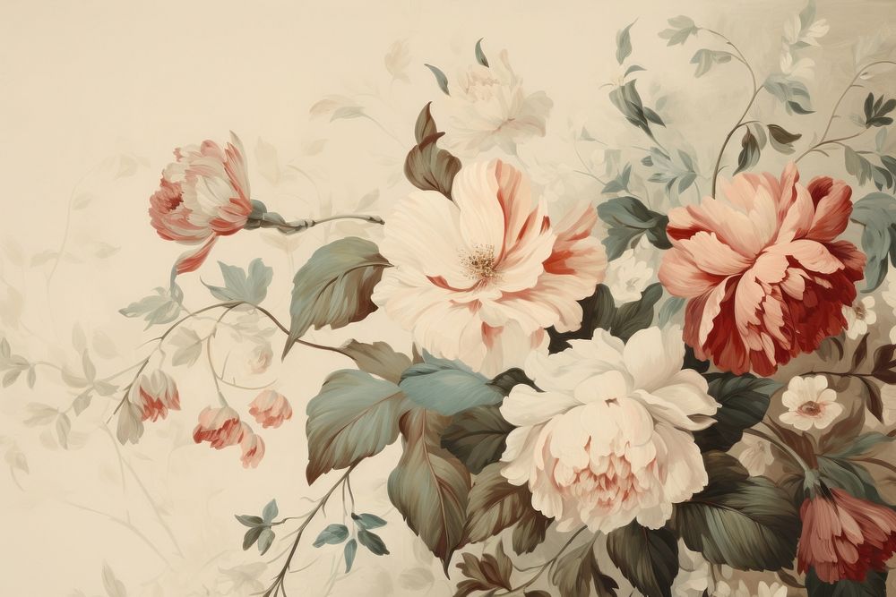 Illustration of flowers painting art backgrounds.