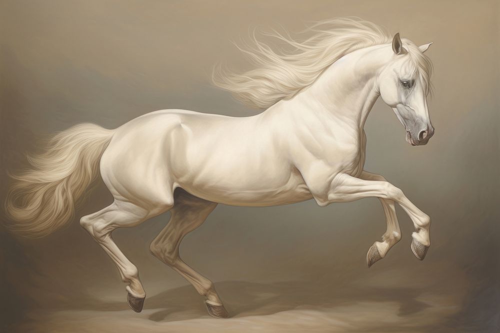 Illustration of horse stallion painting animal.
