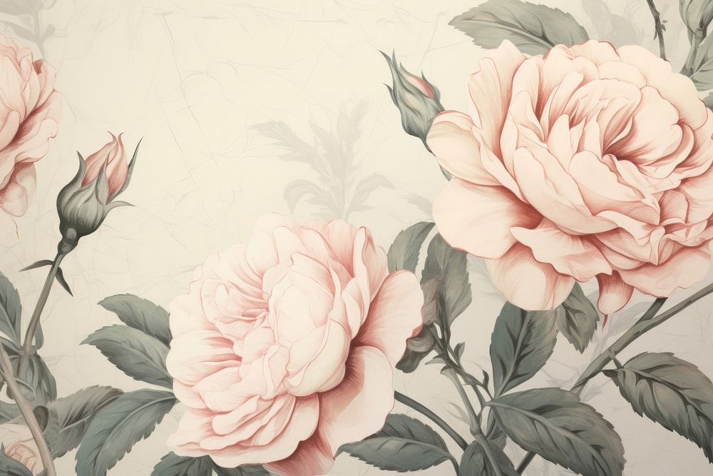 Illustration of roses art backgrounds painting.