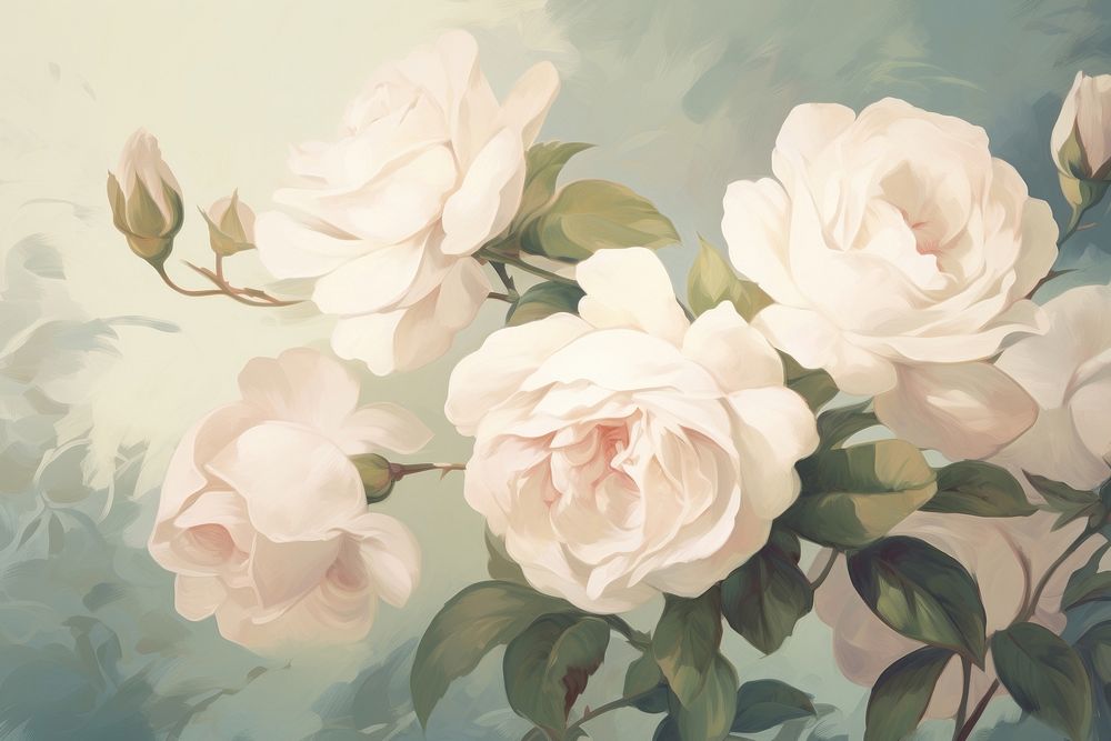 Illustration of roses painting art backgrounds.
